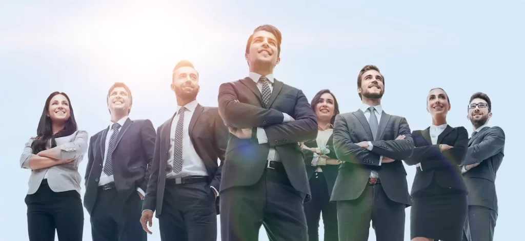 equipo empresarial empoderado